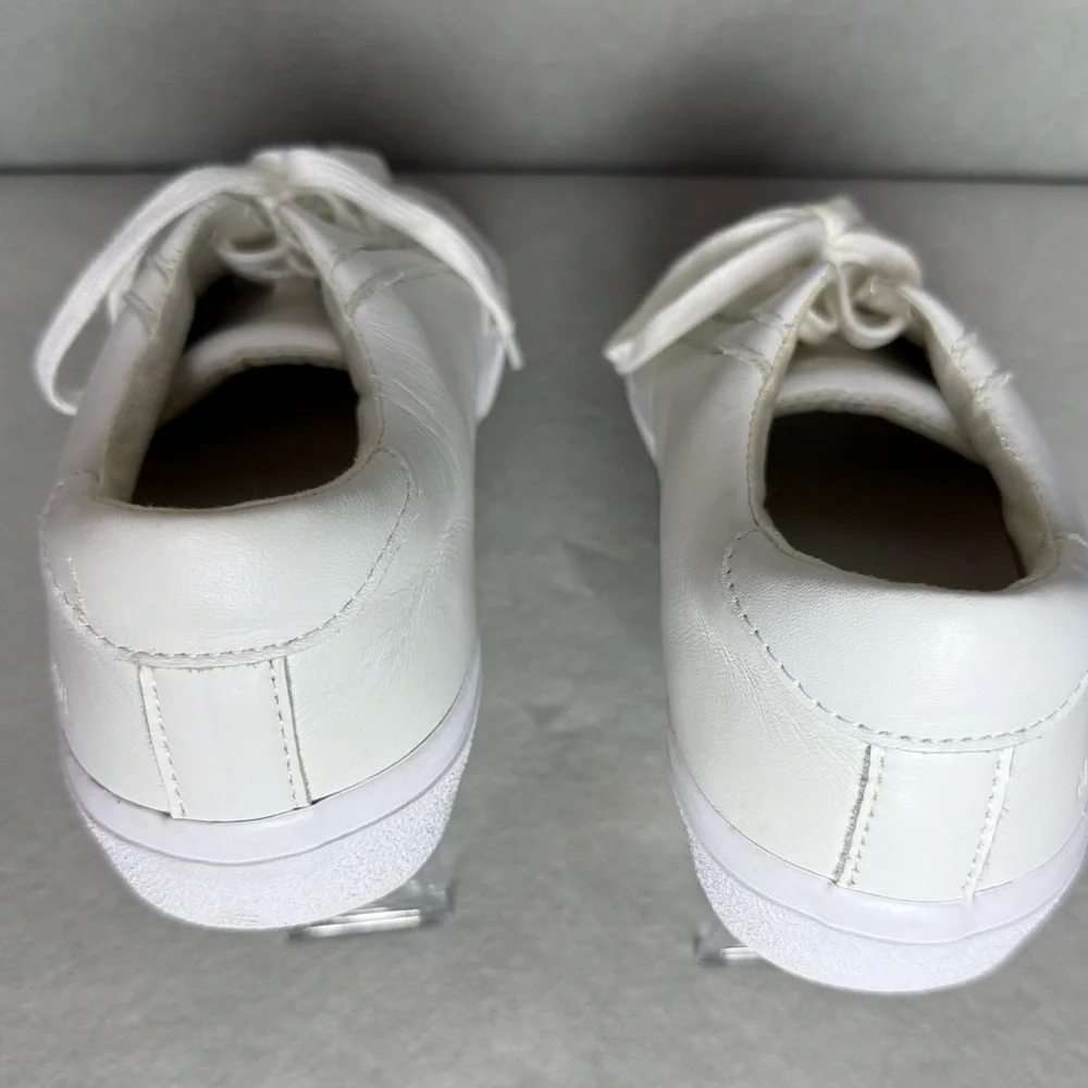 Madewell Womens Sidewalk Low Top Sneakers in Pale Parchment Multi Leather size 7